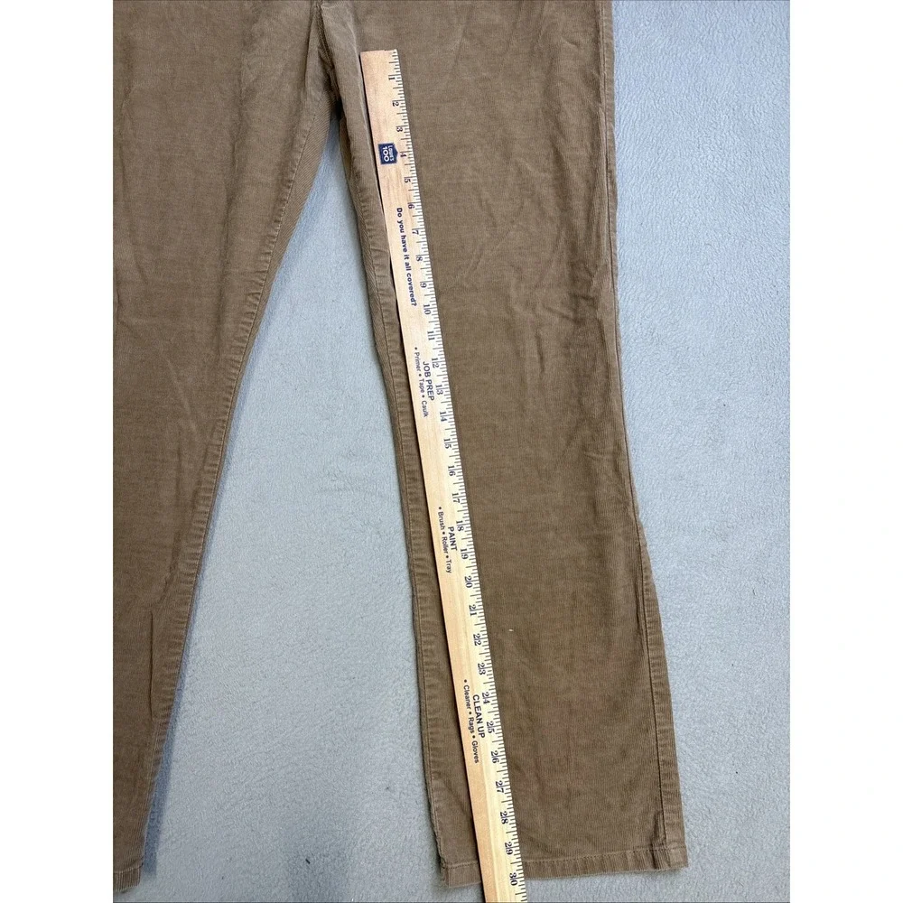 Nautica Pants Men's Size 38x32‎ Brown Corduroy Straight Fit Stretch Casual